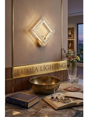 Yakamoz Model Tekli Gold 3 Renk Modu Kristal Taşlı Salon Mutfak Yatak Çocuk Odası Aplik