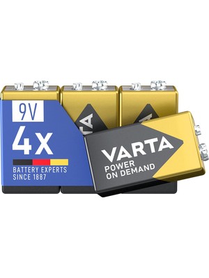 Varta Power On Demand 9V Bli 4 Adet