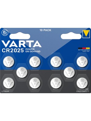 Varta Power On Demand CR2025 Bli 1X10