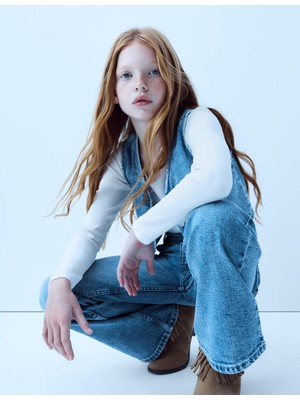 Marks & Spencer Geniş Paça Jean (6-16 Yaş)