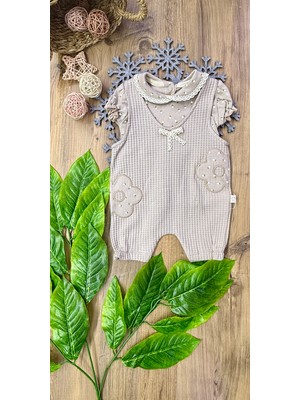 bebekokusu Iqbaby Wafle Papatyalı Tulum