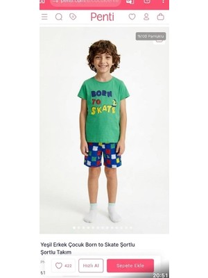 bebekokusu Penti Yeşil Pijama Takımı