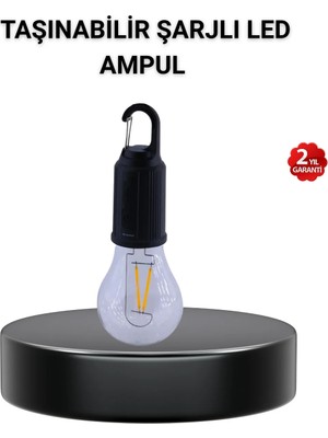 Lims Store Taşınabilir Şarjlı LED Kamp Lambası – Type-C Girişli ve Kancalı Tasarım