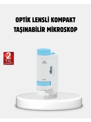 Lims Store Taşınabilir Eğitim Mikroskobu 80X–200X LED Işıklı ve Darbeye Dayanıklı