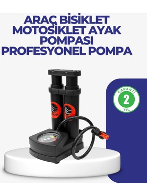Lims Store Kaymaz Pedallı Ayaklı Hava Pompası Tüm Supap Uyumlu