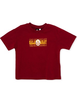 Galatasaray Unisex Lisans Tişört Bisiklet Yaka Kısa Kol