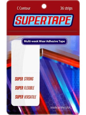 True Tape ''True'' Tape Supertape Oval Protez Saç Bandı Renkli 2cm x 7.5cm 36 Adet Dayanıklı ve Esnek