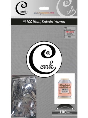 Cenk Gümüş Gri Yazma Ip ve Pul Kombini