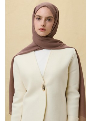 Latte Fenza Scarf Paris Ipeği Şal