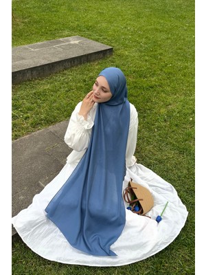 Indigo Fenza Scarf Paris Ipeği Şal