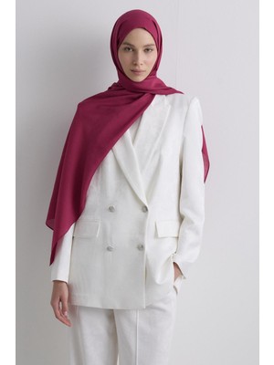 Koyu Fuşya Fenza Scarf Paris Ipeği Şal
