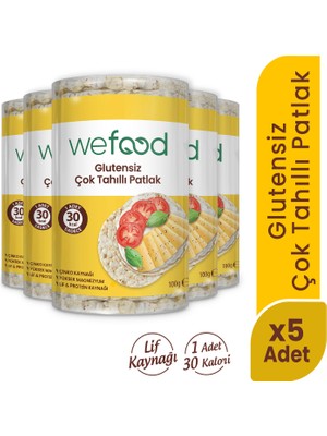 Wefood  8683347033201 Çok Tahıllı Patlak 100 gr 5'li