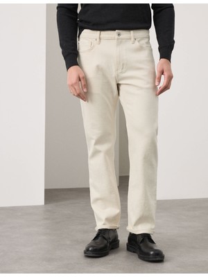 Marks & Spencer Saf Pamuklu Düz Kesim Selvedge Jean