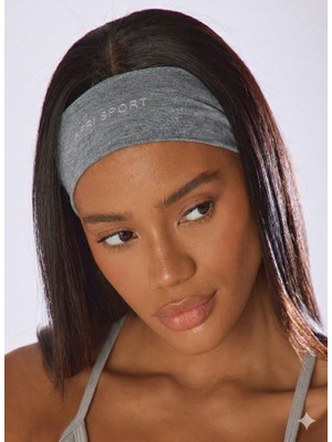Afri Sport 3'lü Set | Beyaz, Gri, Siyah Spor Saç Bandı / Ter Tutucu Bandana (Unisex)