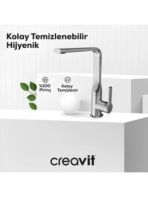Creavit Nuovo Krom Mutfak Eviye Bataryası NU8500