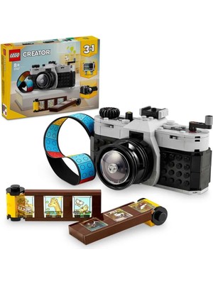LEGO® Creator 3’ü 1 Arada Retro Fotoğraf Makinesi 31147 - 8 Yaş & Üzeri Çocuklar için Yaratıcı Oyuncak Yapım Seti (261 Parça)