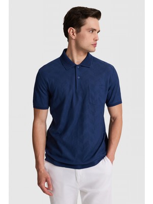 U.S. Polo Assn. Erkek Açık Lacivert Regular Fit Polo Yaka Tişört 50322454-VR059