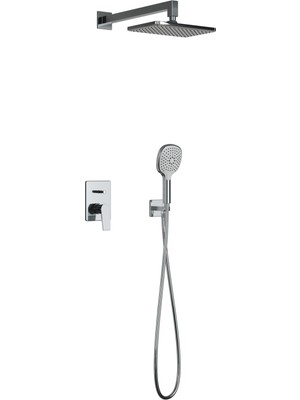 Adell Azure Optimal Ankastre Duş Seti - Krom - 2 Yollu Çıkış | 15680721
