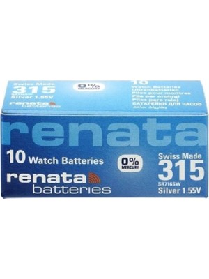 Marsilyan™- Renata 315 SR716SW 1.55V Alkalin Saat Pili 10 Adet