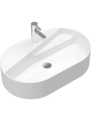 Seramiksan Livello Oval Beyaz Delikli Lavabo 65 Cm A114020H