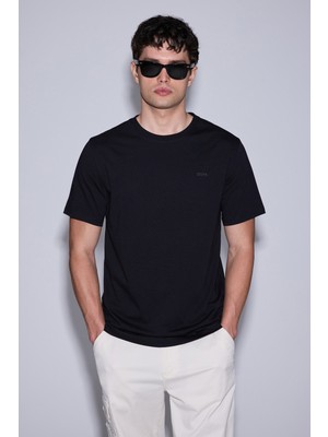 U.S. Polo Assn. Erkek Siyah Regular Fit Polo Yaka Basic Tişört 50327022-VR046