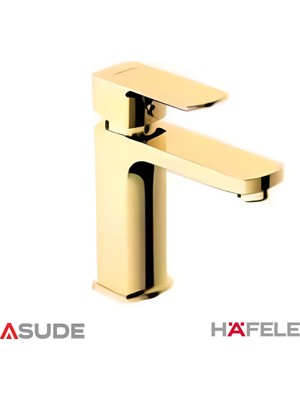 Hafele Solar Lavabo Bataryası Parlak Altın