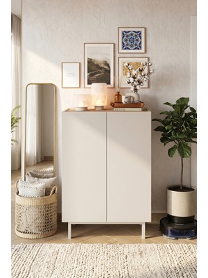 Yurudesign Sedra Ayakkabılık Çok Amaçlı Dolap Kumsal-Sepet Sd8-Cs