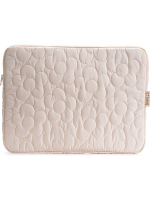 Bahels Daisy Puffy Krem Papatya Desen Xl Macbook ve Tablet Uyumlu Portföy Çanta
