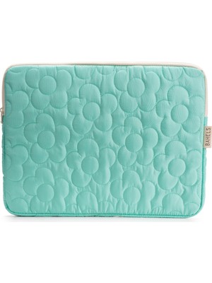 Bahels Daisy Puffy Mint Papatya Desen Xl Macbook ve Tablet Uyumlu Portföy Çanta