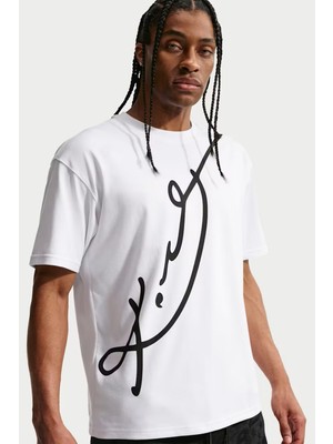 Nike Nba Kobe Dri-Fıt Loose Fit Erkek Bol Kesim Baketbol Tişört Beyaz