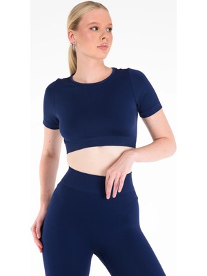 Sahira Core Seamless Crop Top Poliamid Dikişsiz Kadın Spor Ter Tutmaz Koku Yapmaz