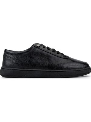 Tamer Tanca Erkek Hakiki Deri Siyah Sneakers & Spor Ayakkabı 1212 2503 Erk Ayk Y26 Sıyah