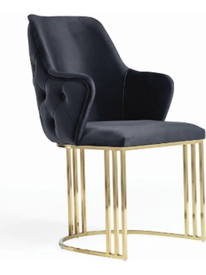 Miarik Design Yemek Odası Sandalyesi , Mutfak Sandalyesi Metal Ayaklı