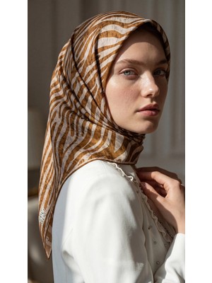 Lêvi D'or Levidor Kristal Eşarp Safari Desen Kiremit