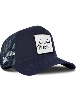 BlackBörk Limited Edition Logolu Lacivert Trucker Şapka