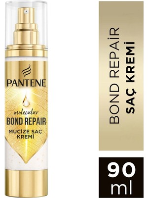 Pantene Molecular Bond Repair Yıpranmış Saçlar İçin Bağ Onarıcı Durulanmayan Saç Bakım Kremi 90 ml