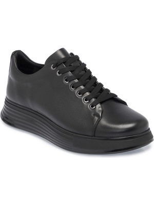 Tergan Siyah Hakiki Deri Erkek Sneaker - E26I1AY57583-A23