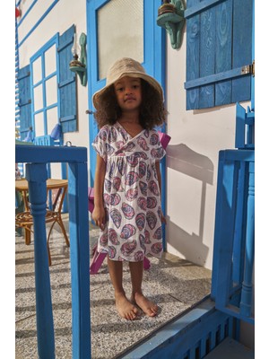 Oh la la Koala For Little Ones Mare Linen Müslin Elbise