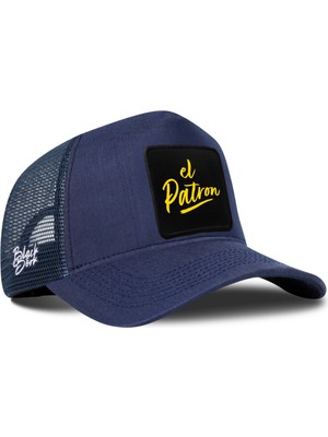 BlackBörk El Patron Logolu Cordura Lacivert Trucker Şapka