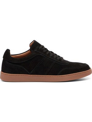 Tergan Siyah Hakiki Süet Deri Erkek Sneaker - E26I1AY57622-A01