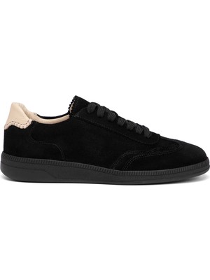 Tergan Siyah Hakiki Süet Deri Kadın Sneaker - K26I1AY68528-A01