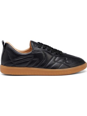 Tergan Siyah Hakiki Deri Kadın Sneaker - K26I1AY68401-A23
