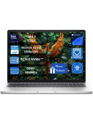 Dell Pro 16   Core 5 235U 48GB Ddr5 2tb SSD Intel Graphics 16" Fhd+ 300NIT Windows 11 Pro Taşınabilir Bilgisayar W11BT0105PC16250EX14