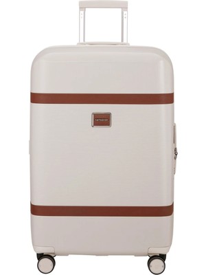 Samsonite Image Kırık Beyaz - 4 Tekerlekli Körüklü 69/25 Orta Boy Valiz