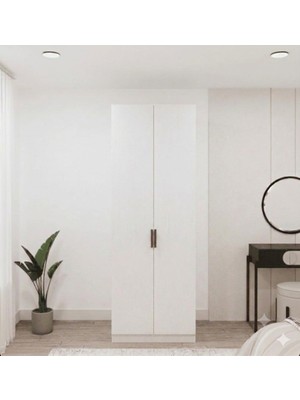 dolapmodellericom Çift Kapaklı Dolap Komple Mdf