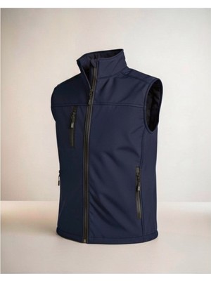 Kdm Kafkas Tactical Erkek Yelek Softshell Su Geçirmez Tam Fermuarlı Cepli Normal Kalıp Spor Yelek