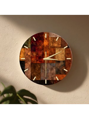 No 26 Dekor Dekoratif Duvar Saati – 33 cm Uv Baskılı Mdf Duvar Saati