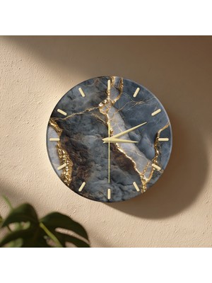No 26 Dekor Dekoratif Duvar Saati – 33 cm Uv Baskılı Mdf Duvar Saati