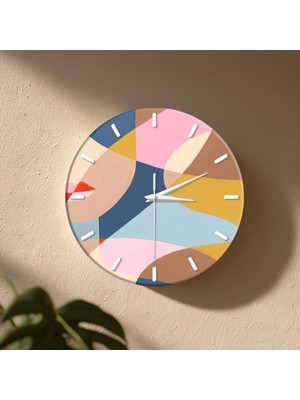 No 26 Dekor Dekoratif Duvar Saati – 33 cm Uv Baskılı Mdf Duvar Saati