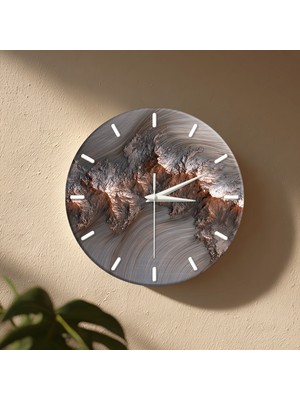 No 26 Dekor Dekoratif Duvar Saati – 33 cm Uv Baskılı Mdf Duvar Saati